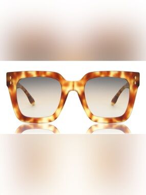 Isabel Marant Cat Eye Tortoise Shell Acetate Oversized Sunglasses NWOT